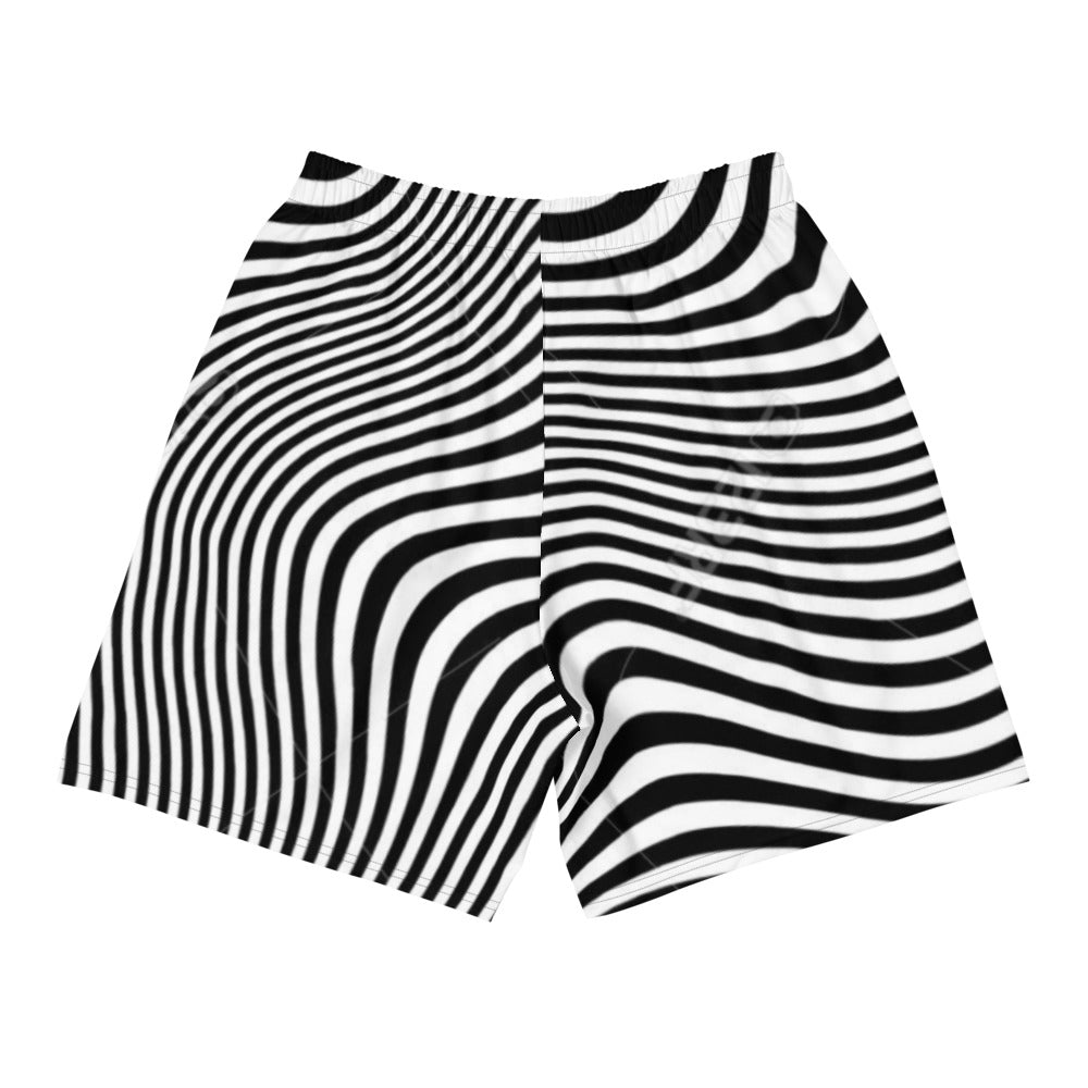 Blk/White Athletic Long Shorts