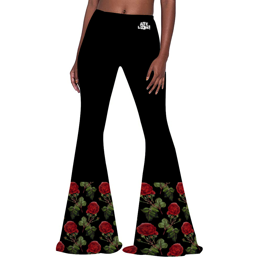 Floral Flare Pants
