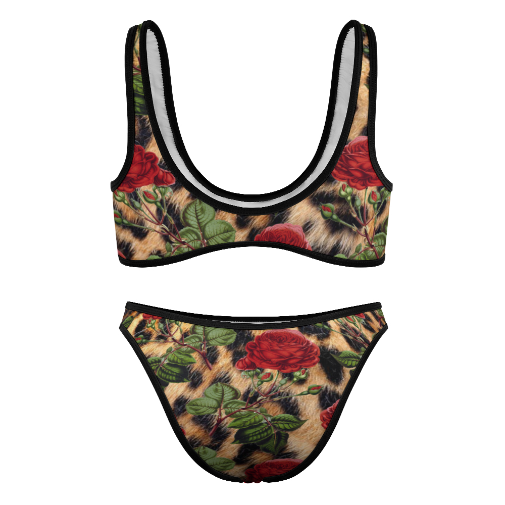 Floral Cheetah Two piece