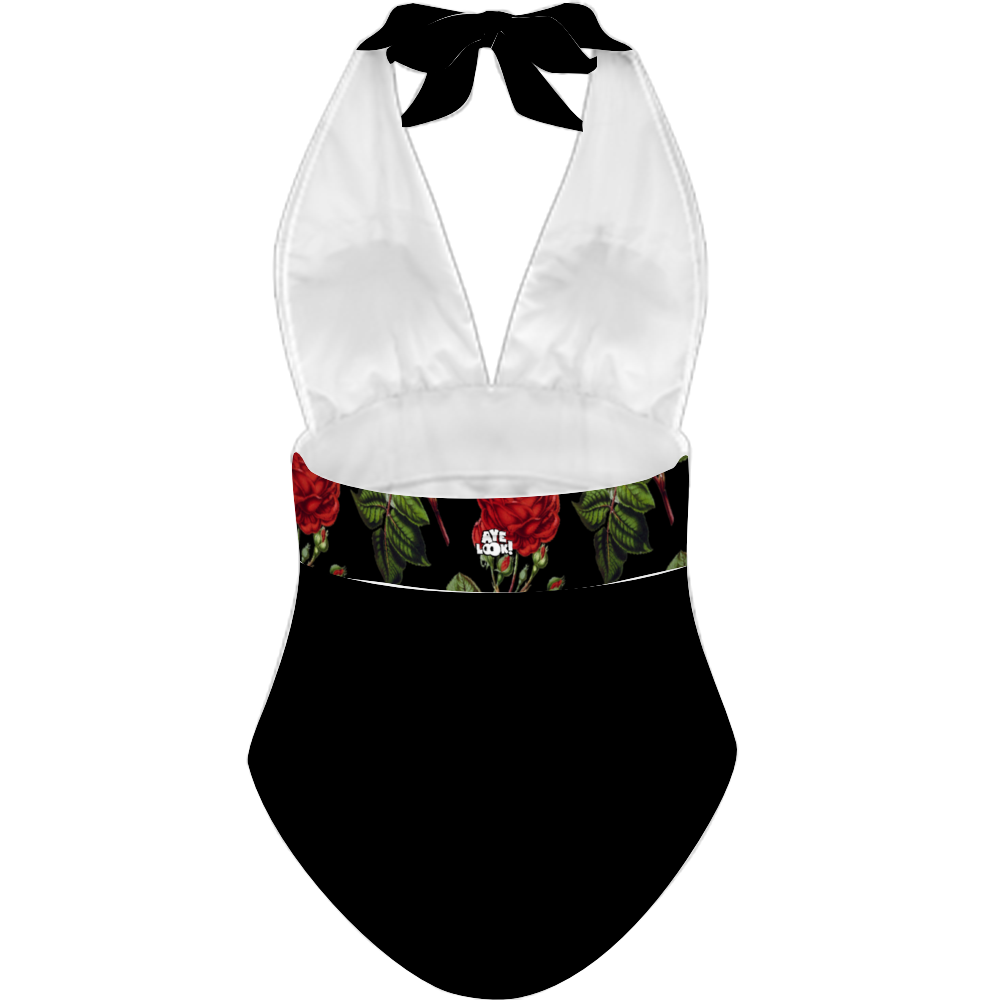 Floral Cheetah tie Top