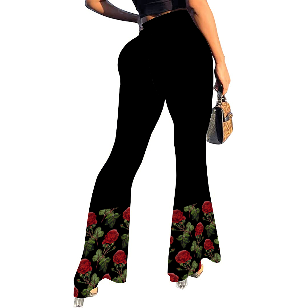 Floral Flare Pants