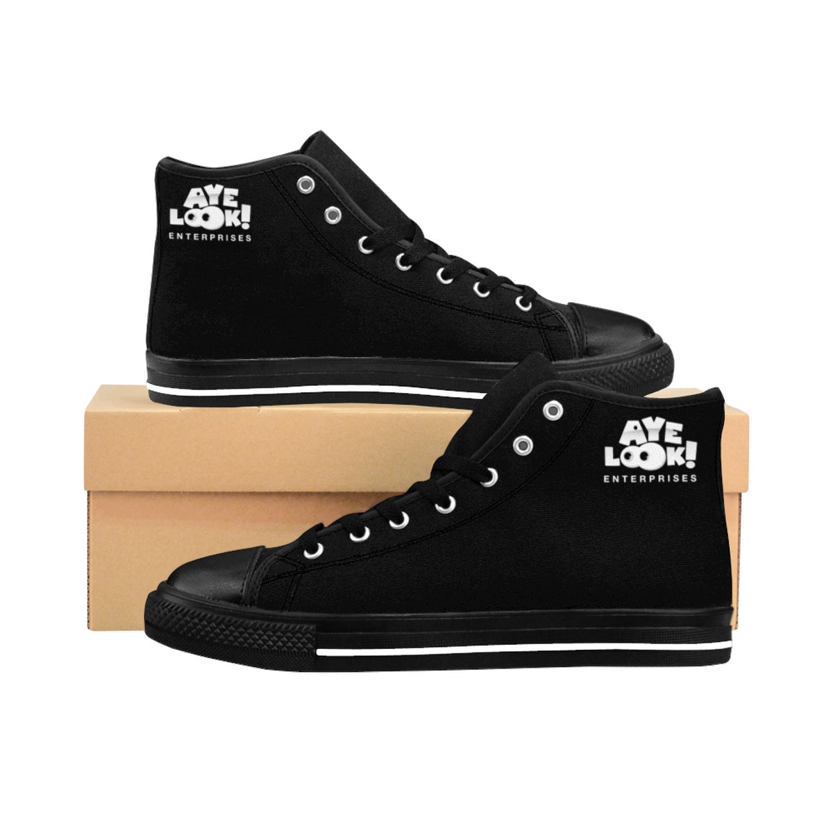 Men's Black High-top Ayelook Sneakers