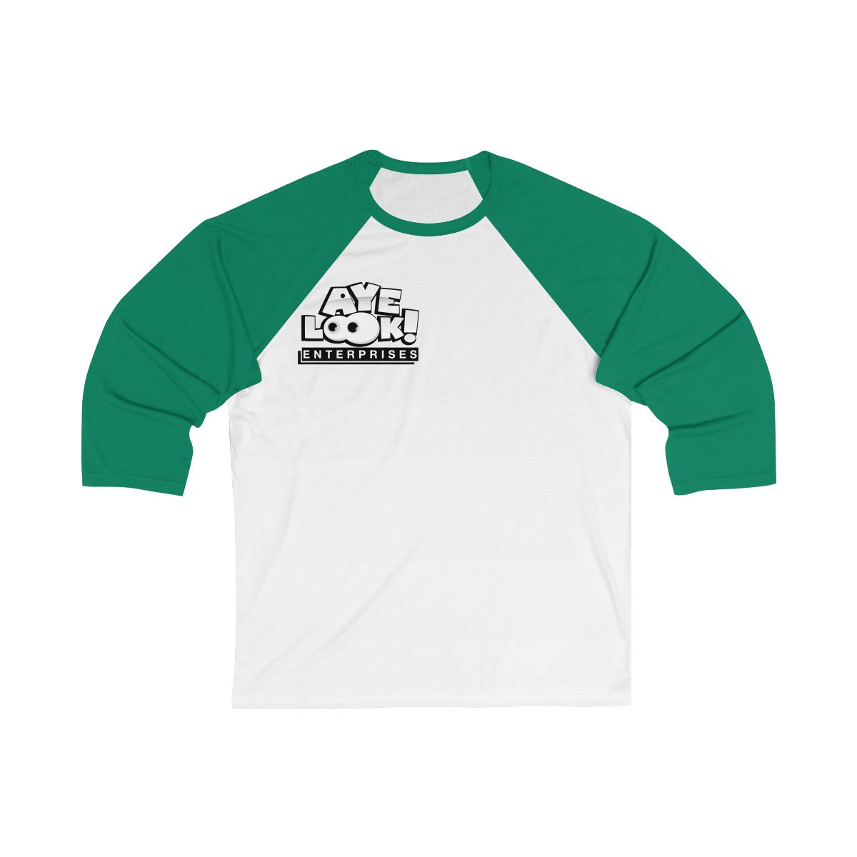 Ayelook Mens/Women 3/4 Sleeve Baseball Tee