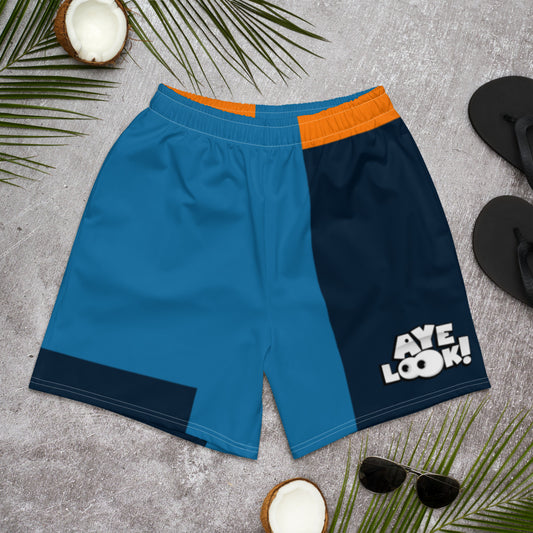 Blue Athletic Long Shorts