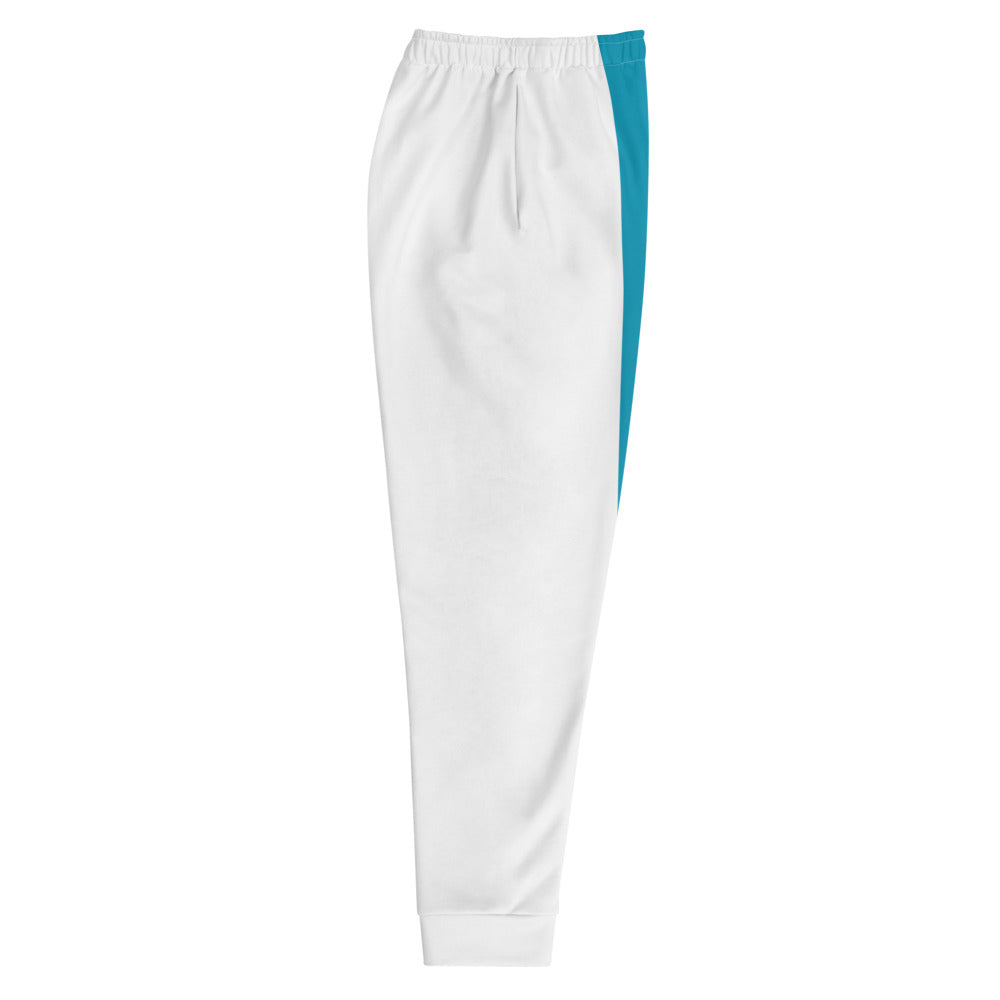 Men’s White/Yellow Joggers