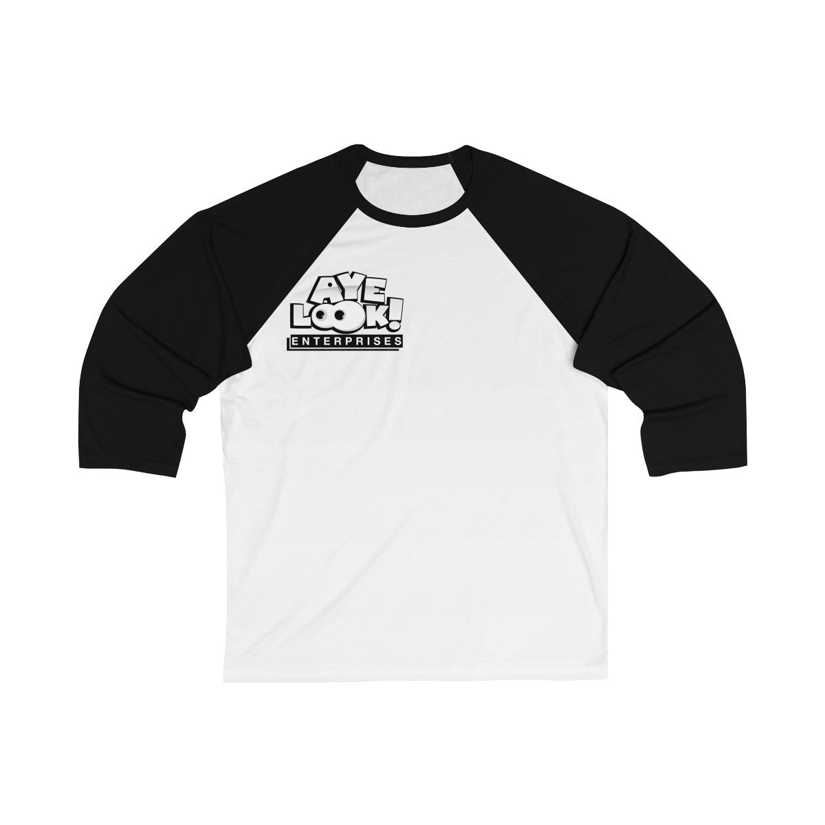 Ayelook Mens/Women 3/4 Sleeve Baseball Tee