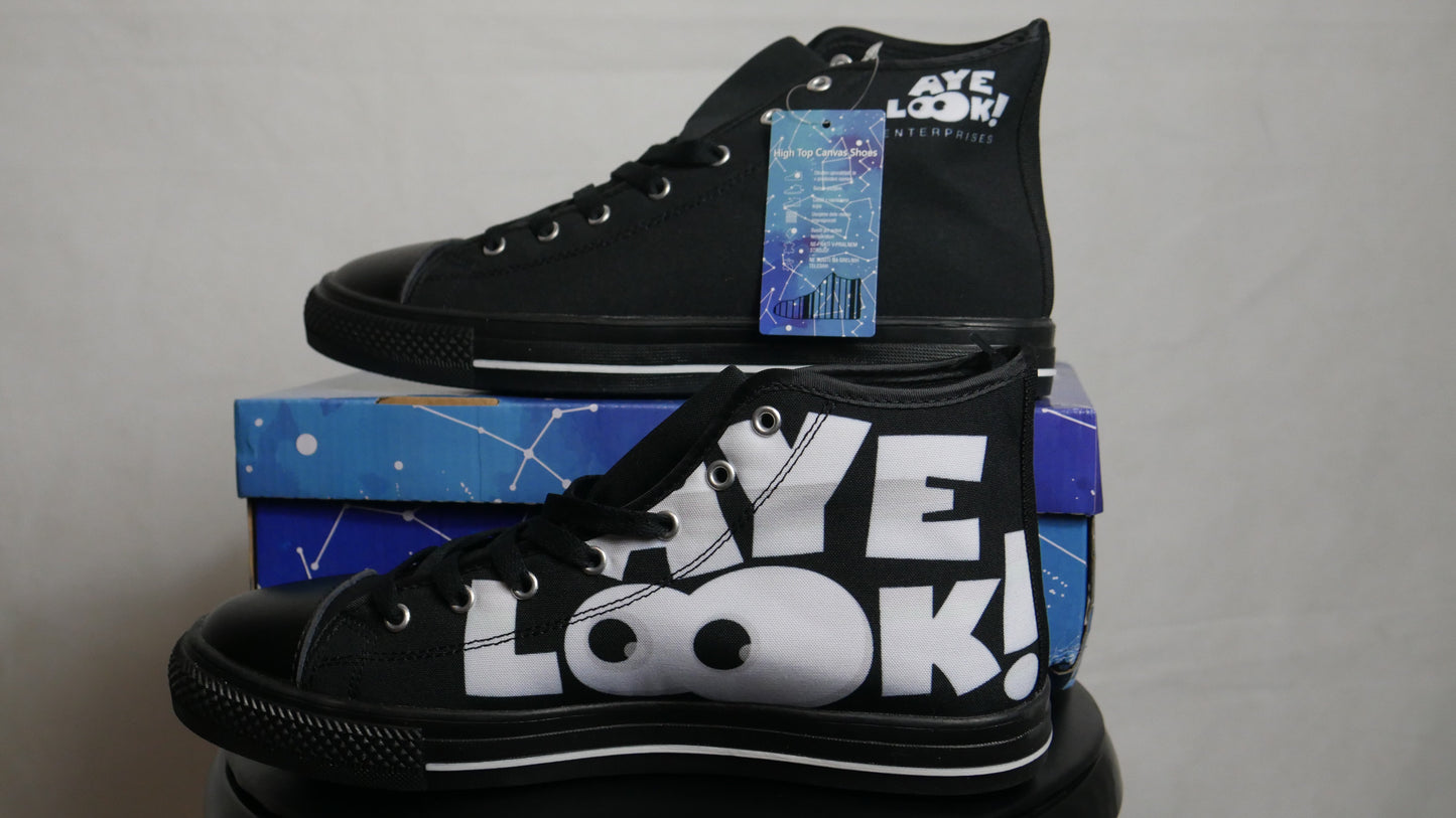 Men's Black High-top Ayelook Sneakers
