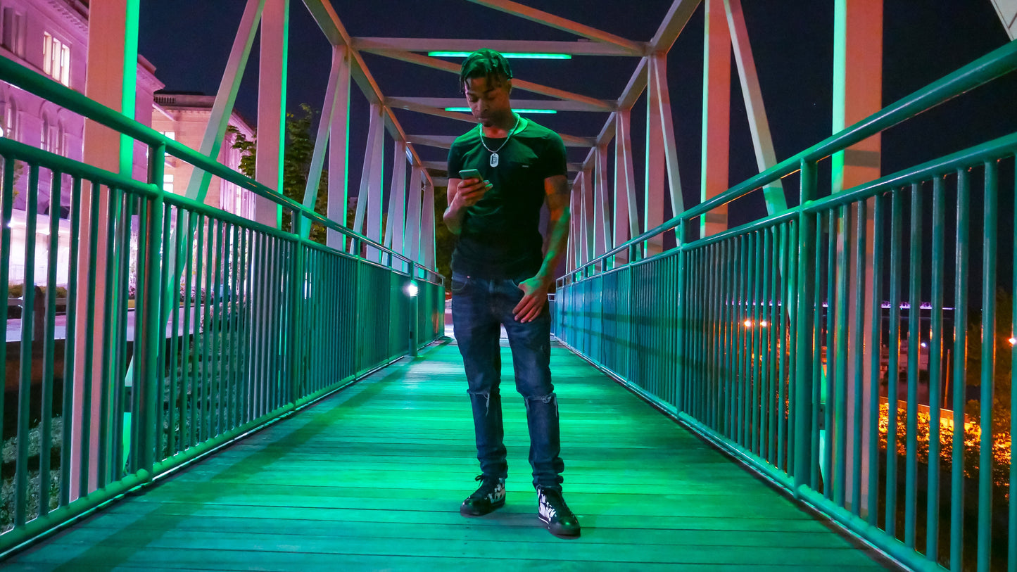 Men's Black High-top Ayelook Sneakers